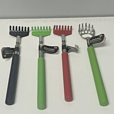 Extendable Back scratchers Lot of 4 Pack Sturdy Metal Compact extends 23" - 27"