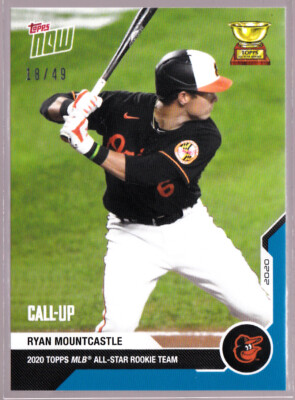 Ryan Mountcastle Orioles All-Star Rookie Cup RC 2020 Topps NOW #RC-05 Blue 18/49