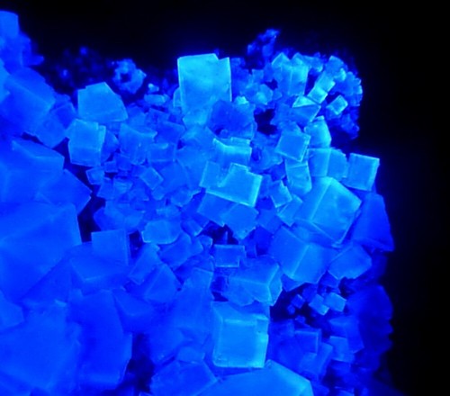 FLUORITE crystals & LW UV fluorescent UK ENGLAND Weardale Greenlaws Mine /pk711 - Picture 15 of 23