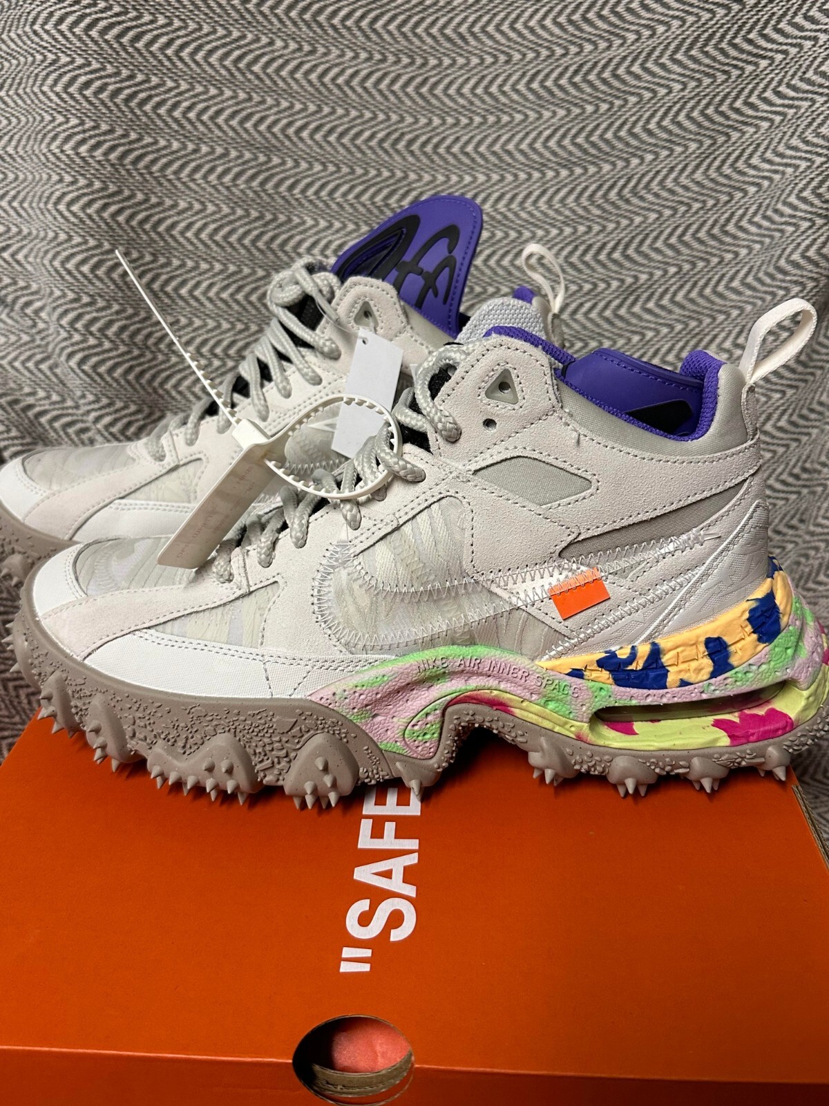 OFF WHITE X NIKE Nike Air Terra Forma x Off White (bianco viola psichico) taglia 9 5 #DQ1615 100