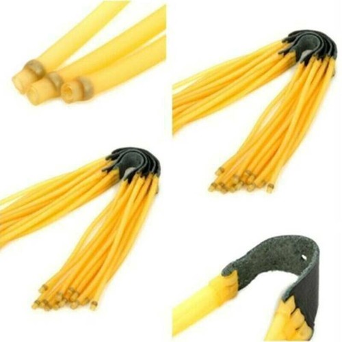 Six Strips Elastic Band Catapult Hunting Outdoor Slingshot Rubber Shooting Tool - Picture 3 of 7