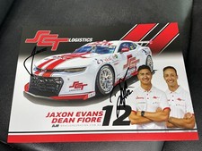 v8 supercars   2024 Bathurst bjr racing drivers card jaxon evans Signed