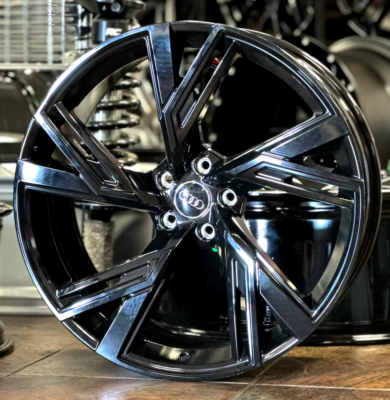 21インチ 5スポーク ホイールセット Audi A7 21'' inch Wheels fit Audi Q7 Q5 RS Style Gloss Black Wheels A7 A8
