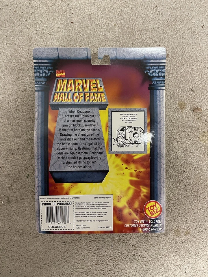 TOYBIZ MARVEL COMICS ЖУТКИЙ X-MEN КОЛОСС ФИГУРКА 1996 СОВЕРШЕННО НОВЫЙ. - Изображение 3 из 3