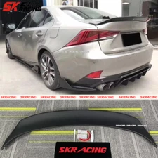 Unpainted FRP Rear Trunk Spoiler Wing For 2017-2020 Lexus IS200 IS250 350 IS300