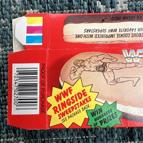 ULTIMATE WARRIOR 1990 Good Humor WWF Superstars ice cream bars folded box CARD - Picture 4 of 7