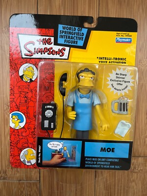 PLAYMATES INTERACTIVE THE SIMPSONS SERIES MOE FIGUR WOS RE-RELEASE VARIANTE