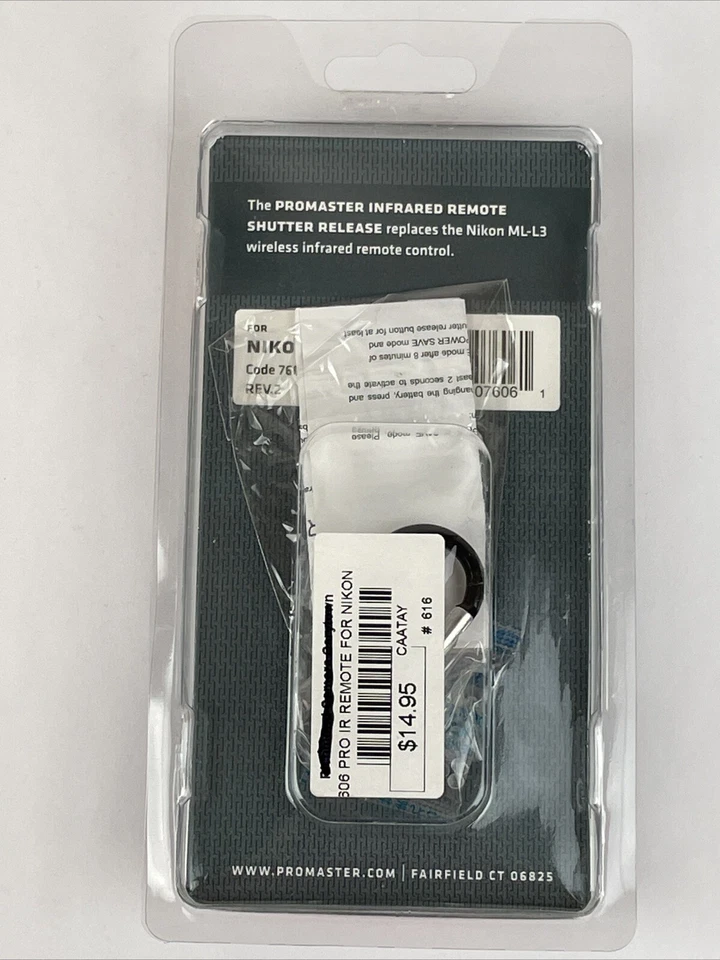 ProMaster #7606 Wireless Infrared Remote Shutter Release Control For Nikon ML-L3 - Image 3 of 4