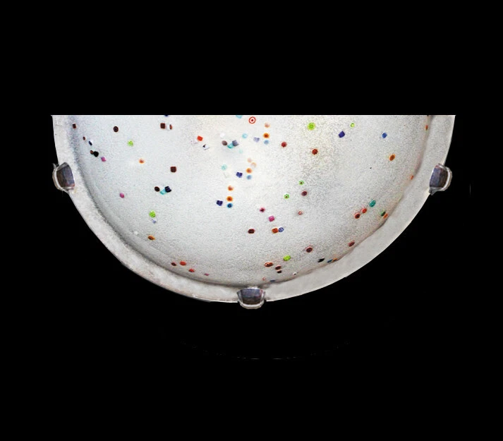 TEDA STUPENDA APPLIQUE ARTIGIANALE ITALIANA IN VETRO CON MURRINE VENEZIANE.