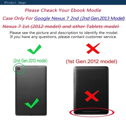 with Stand Tablet Case for Google Nexus 7 FHD 2nd (2nd Gen.2013) - Picture 4 of 12