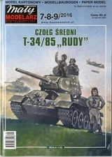 SALE!MALY 1:25 T34/85 RUDY (CARD EL)
