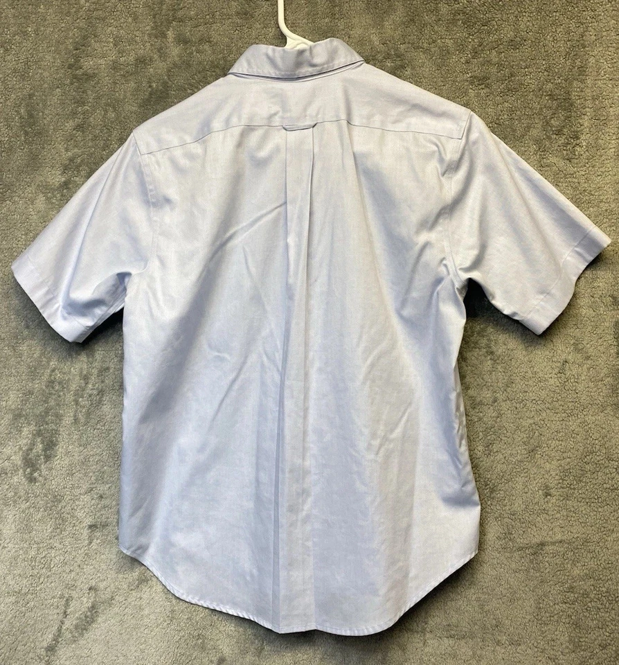 Land’s End Boys Short Sleeve Oxford Button Down Dress Shirt Size 12 - Image 3 of 4