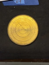 (N9) Antique French Mantle Clock Brass Back Door Rear Bezel Part Japy Marti Era