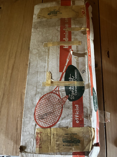 Sportcraft Official Badminton Set Vintage, Wooden rackets (didn’t open net) - Afbeelding 1 van 3