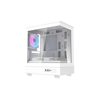 Darkflash DB330M PC Gehäuse Micro ATX mit 3 Lüftern Weiß