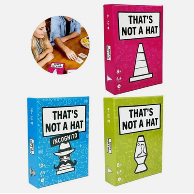 That'S Not a Hat - Fun Bluffing & Memory Party Game for All Ages Components