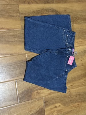 Edikted Raelynn Women's Low-Rise Jeans Dark Wash Petite Size XS NWT