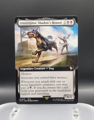 Interceptor, Shadow's Hound - Extended Art R MTG Commander: Final Fantasy M/NM