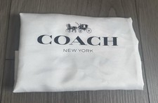 Coach Dust Bag Protective Cover Storage White 19"W x 15"L