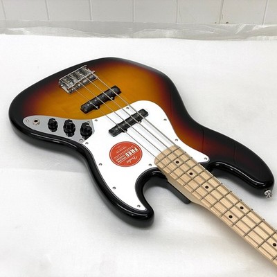Genuine Fender Squier Jazz J BASS 3 Tone Sunburst Electric Guitar