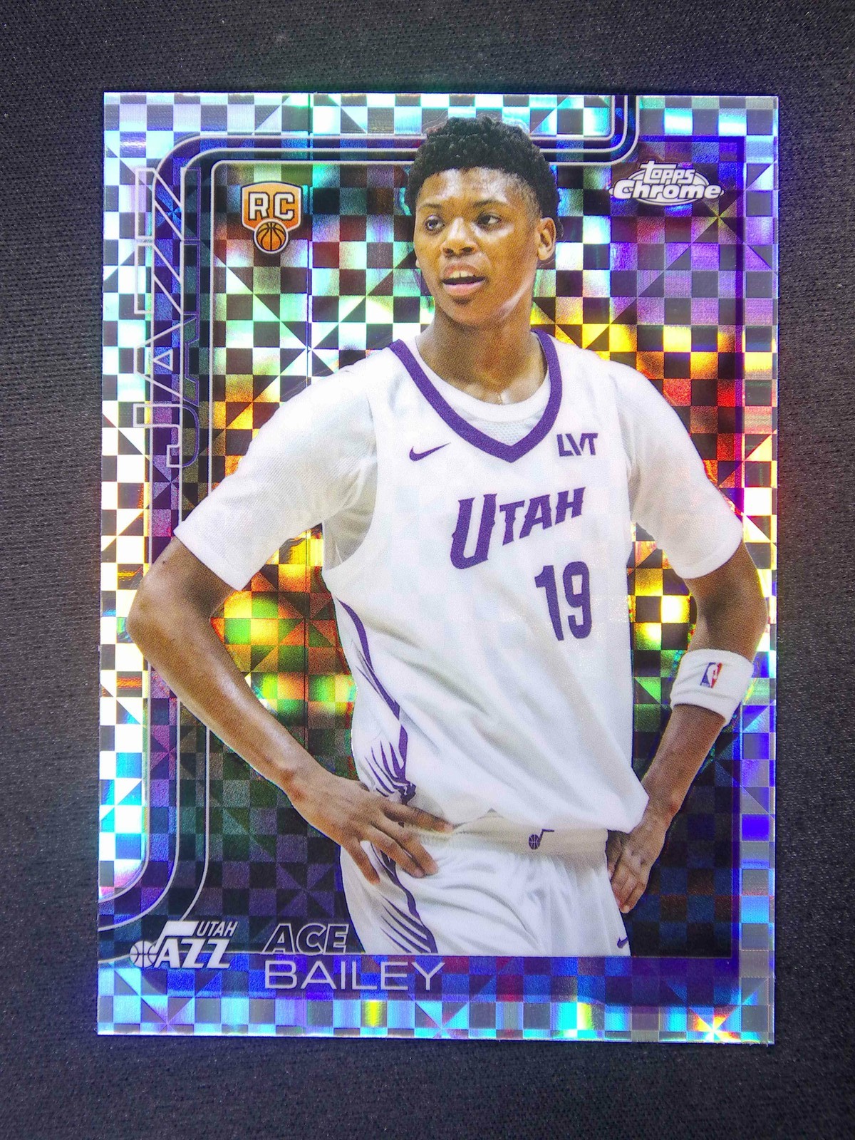 2025-26 Topps Chrome Ace Bailey #255 RC Rookie X-Fractor