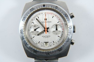 O16C03 Jungahns Olympic Vintage Chronograph 17 Jewels