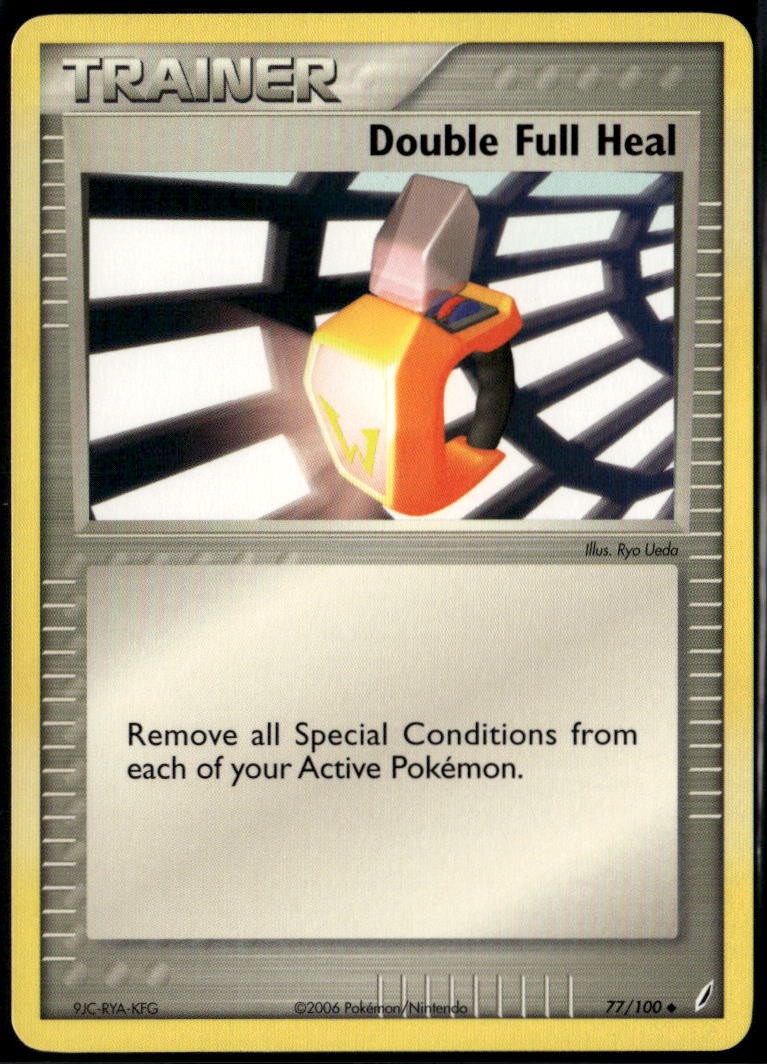 Double Full Heal 77/100 Uncommon Crystal Guardians NM Pokemon Card