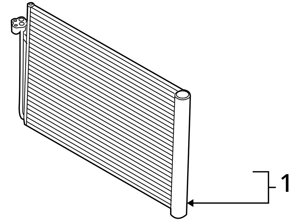 Condensador de CA compatible con 03-08 BMW 760i 6839568 Foto 4 de 4