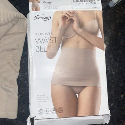 Farma Cell Made in Italy  Bodyshaper Waist Belt  Nude Panty Girdle size L