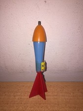 RAKETE Spielzeug 11 cm Kunststoff mit Bomben Made in Italy 70er Vintage Nr. 7