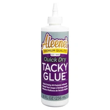 Aleene's AR7-10 17843 Quick Dry Tacky Glue, 8 oz., 8 FL OZ, Multicolor 