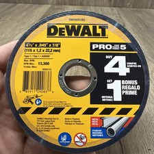 DeWALT DWA8051B5 4-1/2 x .045 x 7/8" Metal  Stainless Cutting Wheels Pack of 5