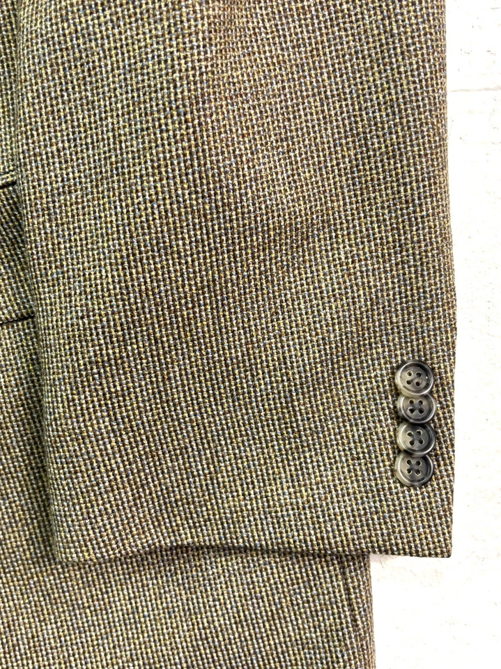 Chaqueta Blazer Burberry London 44L Negro Tostado Lana Cachemira Traje Deportivo Abrigo EE. UU. Foto 2 de 4