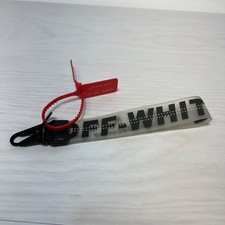 2013 Off-White Belt Keychain Lanyard Luggage Industrial Zip Tie Black letter
