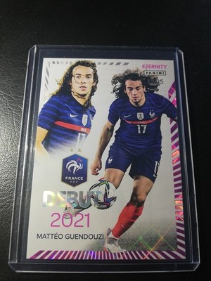 25-26 Panini Eternity Bleus Guendouzi /25 Magenta Debut Équipe De France EDF