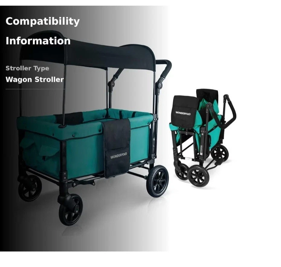 WONDERFOLD W1 Cochecito Original Vagón (2 Plazas) - Cochecito Plegable... Foto 3 de 4