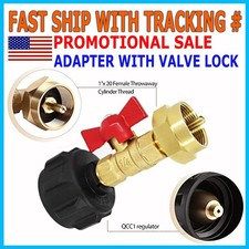 1LB To 20LB Propane Refill Adapter Extension Hose With Gauge On-Off Control
