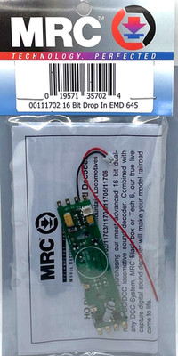 HO MRC 00111702 DC / DCC SOUND DECODER 16 BIT DROP IN EMD 645