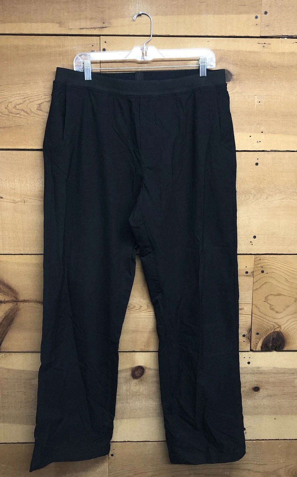 prAna Nylon Hiking Outdoor Pants Mens Size XL 36x34 Pull On Climbing Black