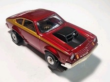 Johnny Lightning Thunderjet 500 Red Chevy Vega Pro Stock HO Slot Car