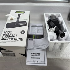 Fit Shure MV7X Dynamic Podcast XLR Microphone with Voice Isolation Free shipping