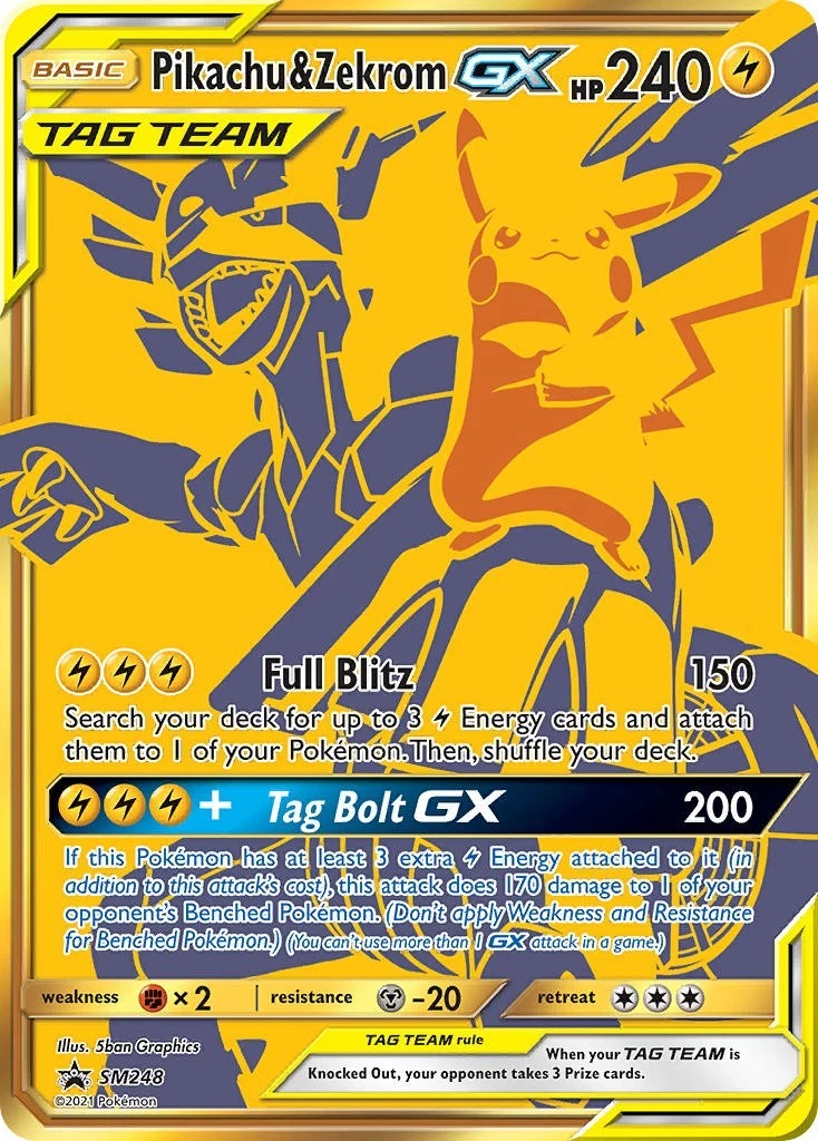 Pikachu & Zekrom EXRR Pokémon Card sm12a s-l1200.webp
