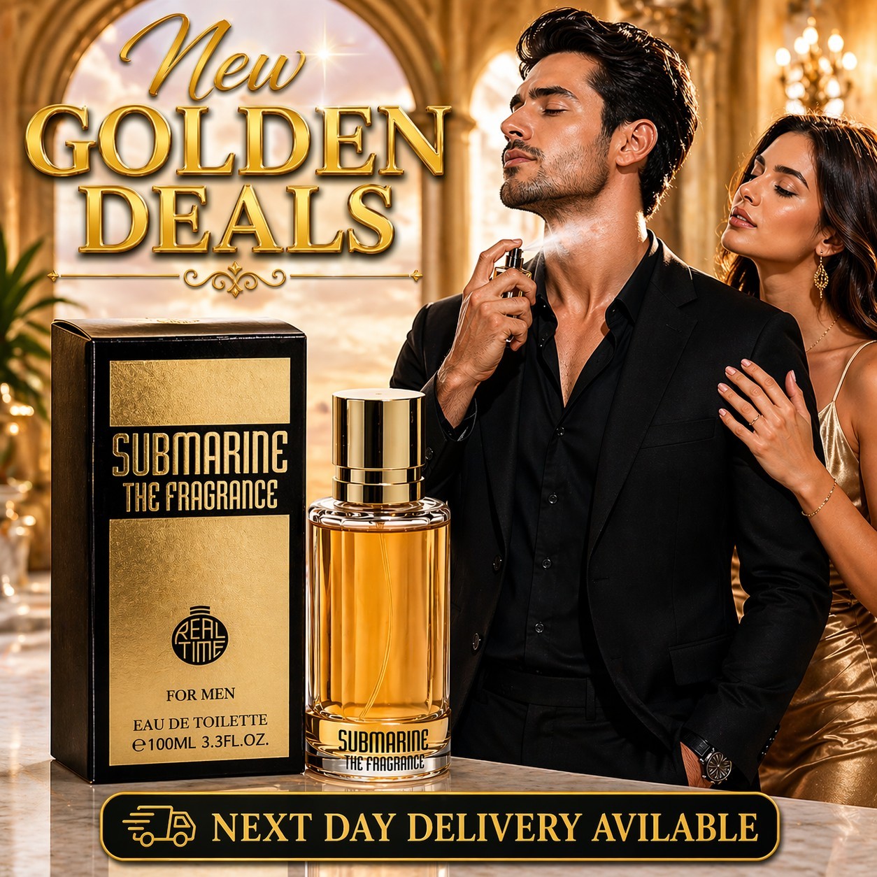 Real Time Submarine The Fragrance Men's Perfume 100ml Eau de Toilette Aftershave