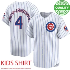Number #4 Petee Crow‑Armstrong Baseball Jersey Cubs 3D AOP Gift Kids 1J0766
