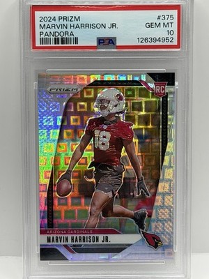 2024 Panini Prizm - Rookies Marvin Harrison Jr. #375 Pandora Prizm /400 PSA 10