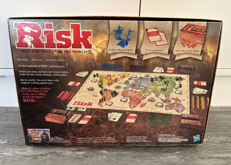 Risk The Game Of Strategic Conquest Board Game Vintage Complete & Good Condition - Image 4 of 4