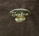Fenton Yellow Opalescent Uranium Vaseline Glass Advertising Sign FAGCA 80