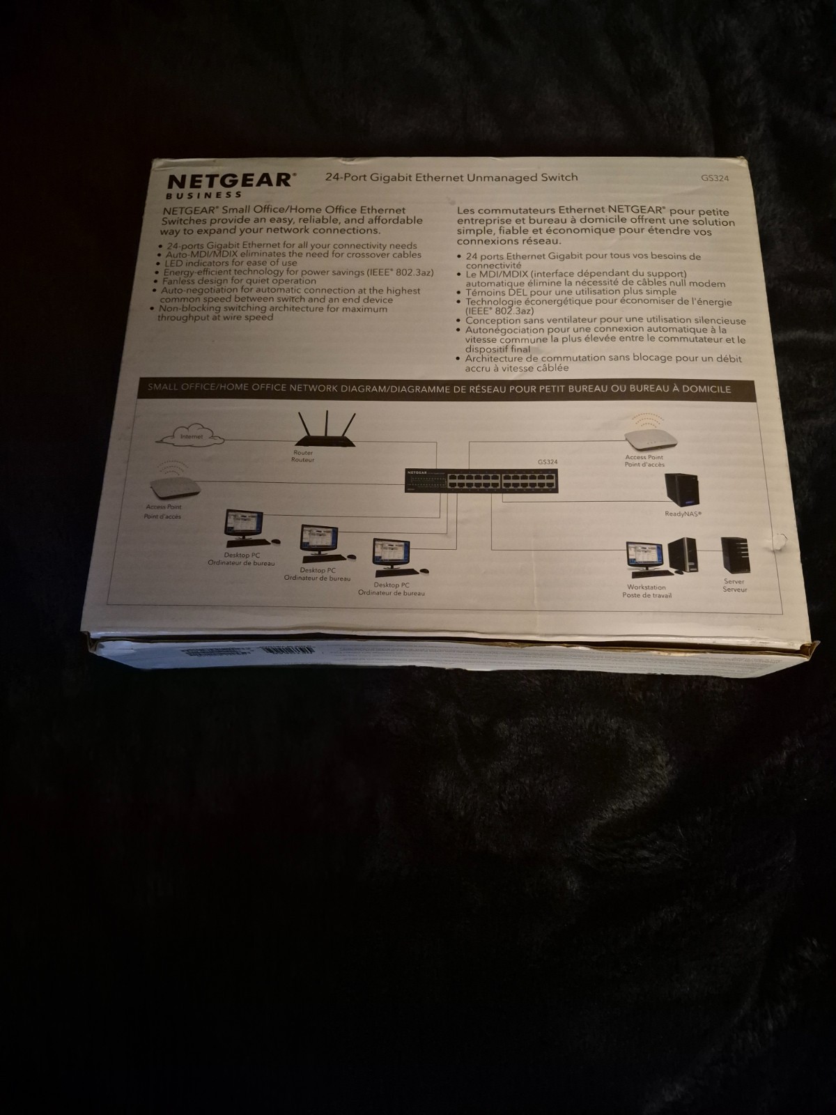 NETGEAR GS324-200NAS 24-Port Gigabit Ethernet Unmanaged Swit