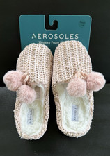 Aerosoles Memory Foam Slippers - Pink - Women's Small 5-6