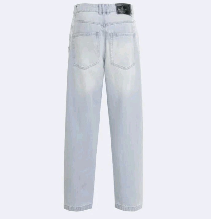 Adidas Adilenium Season 5 3-Stripe Faded Blue Denim Jeans 34 New